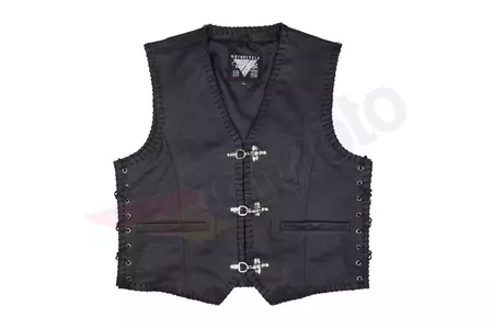 Modeka Badlands kožená vesta černá 5XL - 016550010AJ