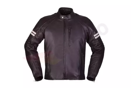 Modeka August 75 chaqueta de moto de cuero marrón/arena S-1