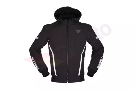 Modeka Clarke Sport jachetă de motocicletă din material textil negru și alb M-1