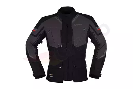 Текстилно яке за мотоциклет Modeka Panamericana II черно - тъмно сиво 3XL-1