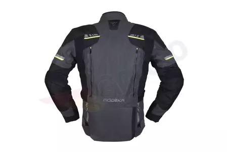 Modeka Taran Flash Textil-Motorradjacke schwarz-dunkelgrau-neon M-2