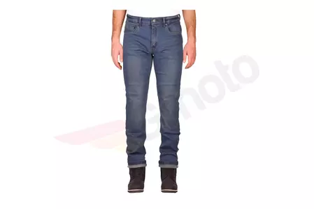 Modeka Glenn Slim azul claro L28 calças de ganga para motociclistas-1