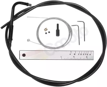 Univerzální plynový kabel Magnum BYO s 90stupňovým pancířem černý - 494529