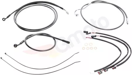 Комплект маркучи и кабели със стоманена оплетка Magnum Black Pearl - 487932