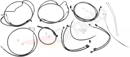 Комплект маркучи и кабели със стоманена оплетка Magnum Black Pearl - 487411