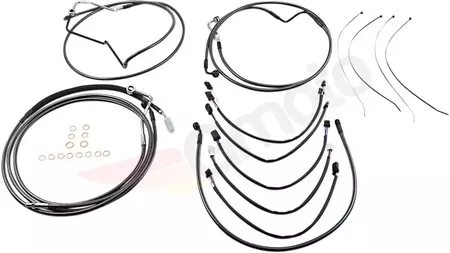 Комплект маркучи и кабели със стоманена оплетка Magnum Black Pearl - 487412