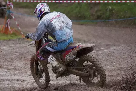 Enduro Cross Risk Racing XXL skaidri motociklininko striukė nuo lietaus-4