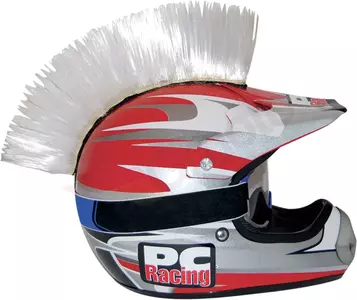 PC Racing Mohawk šalmas Iroquois baltas - PCHMWHITE