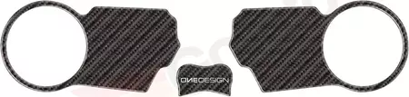 Onedesign PVC kulfiber motorcykel styr hylde mærkat-3