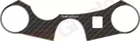 Onedesign PVC Carbon Fiber Motorrad Lenkerablage Aufkleber-1
