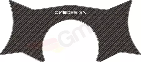 Onedesign PVC Carbon Fiber μοτοσικλέτα τιμόνι ράφι αυτοκόλλητο - PPSK21P 