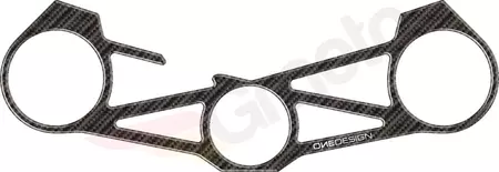 Onedesign PVC Carbon Fiber Motorrad Lenkerablage Aufkleber - PPSK14P 