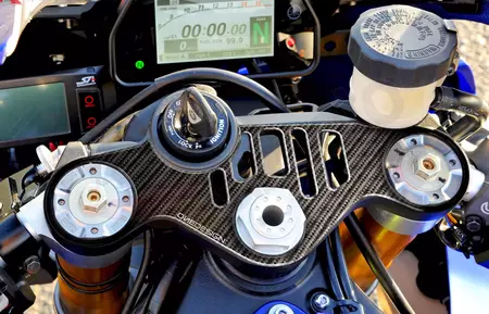 Onedesign PVC szénszálas motorkerékpár kormány polc matrica-2
