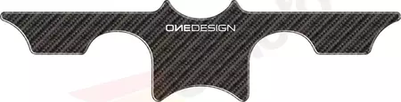 Onedesign PVC szénszálas motorkerékpár kormány polc matrica - PPSB4P 