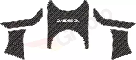 Onedesign PVC szénszálas motorkerékpár kormány polc matrica - PPSB7P 