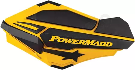 Powermadd/Cobra Star Series 22mm 7/8 geltonos/juodos spalvos rankų apsaugai-1