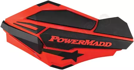 Powermadd/Cobra Star Series 22mm 7/8 Polaris rankų apsaugos juodos ir raudonos spalvos - 34402