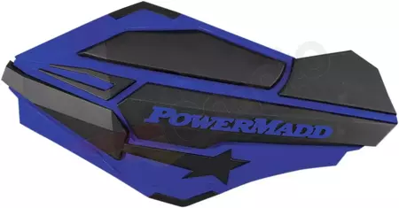 Powermadd/Cobra Star Series 22mm 7/8 juodos/mėlynos spalvos rankų apsaugai-1