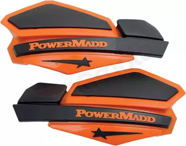 Powermadd/Cobra 22mm 7/8 Star Series štitnici za ruke crni i narančasti - 34205