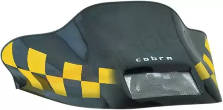 Cobra Custom 12,75-Zoll-Windschutzscheibe aus Polycarbonat, schwarz - 13120