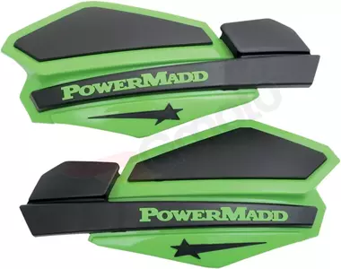 Powermadd/Cobra 22mm 7/8 Star Series kézvédők zöld/fekete - 34203