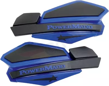 Powermadd/Cobra 22mm 7/8 Star Series rankų apsaugai mėlyna/juoda - 34204