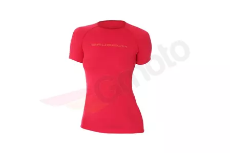 Dames-T-shirt Brubeck 3D Run Pro korte mouwen Framboos S-1