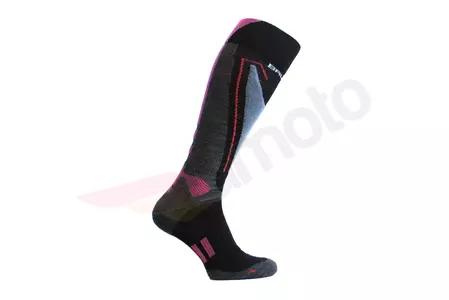 Naisten sukat Brubeck Snow Force Vaaleanharmaa/vaaleanpunainen M/39-41