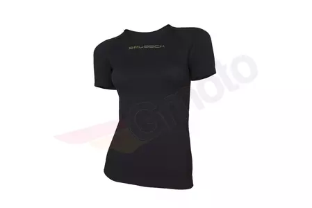 Sieviešu T-krekls ar īsām piedurknēm Brubeck 3D Bike Pro melns S-1