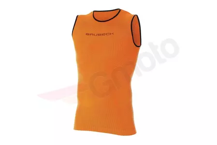 Pánské tričko Brubeck 3D Run Pro bez rukávů Orange XXL