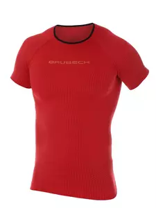 Koszulka męska Brubeck 3D Run Pro z krótkim rękawem czerwony S-1