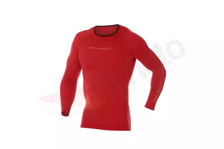 Brubeck 3D Run Pro långärmad T-shirt för män röd L