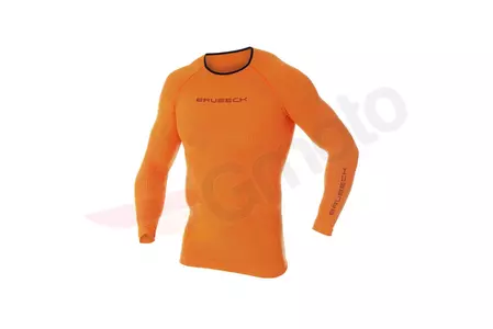 Brubeck 3D Run Pro långärmad T-shirt orange XXL för herrar