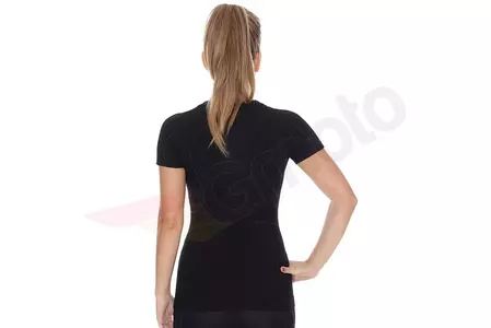 Дамска тениска с къс ръкав Brubeck Active Wool black S-3