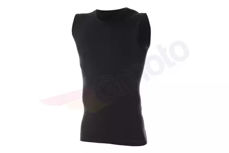 Ανδρικό αμάνικο t-shirt Brubeck Comfort Wool μαύρο M-1