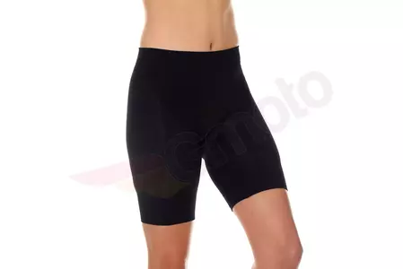 Pantaloncini corti da ciclismo da donna con fodera Brubeck nero XL