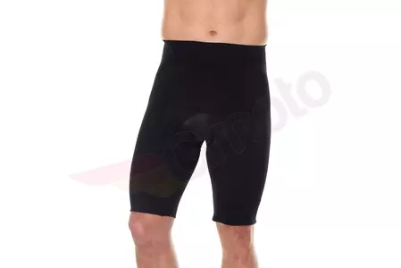 Pantaloncini corti da ciclismo da uomo con fodera Brubeck nero XXL