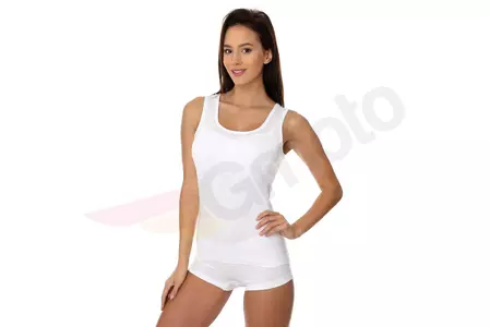 Brubeck Comfort Cotton naisten hihaton valkoinen XL