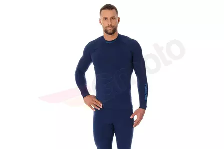 Herren Brubeck Thermo Langarm Sweatshirt navy blau XL