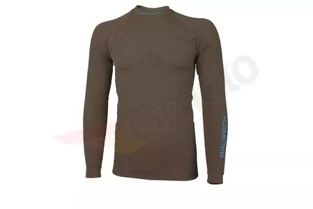 Brubeck Thermo langærmet sweatshirt til mænd khaki XL-1