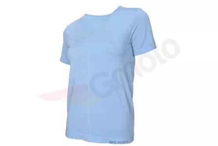 Camiseta de manga corta para mujer Brubeck Comfort Night azul S-1