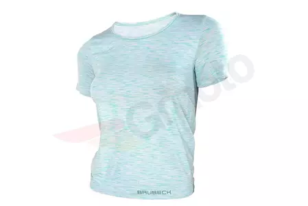 Brubeck Fusion dames T-shirt korte mouwen lichtgroen S-1