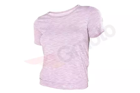 Дамска тениска с къс ръкав Brubeck Fusion розова S-1