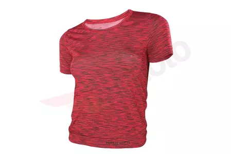Brubeck Fusion tricou cu mânecă scurtă pentru femei roșu închis S-1