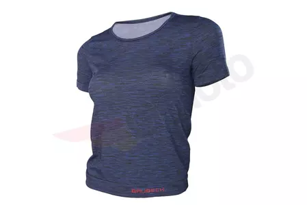 Brubeck Fusion moteriški marškinėliai trumpomis rankovėmis tamsiai mėlyni S-1