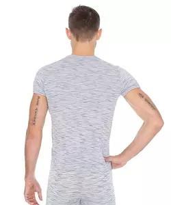Heren t-shirt met korte mouwen Brubeck Fusion ash XL-2