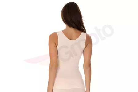 Maglietta donna senza maniche Brubeck Comfort Wool crema XL-2