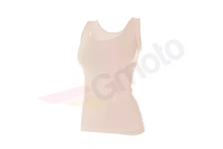 Maglietta donna senza maniche Brubeck Comfort Wool crema XL-3