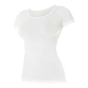 Brubeck Comfort Wool dames T-shirt korte mouwen crème L-1