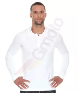 Brubeck Prestige мъжка поло риза с дълъг ръкав бяла XXL
